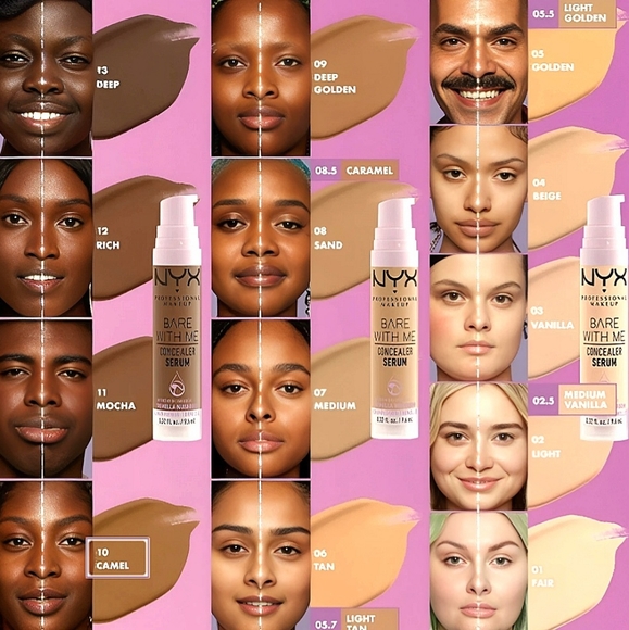 🆓️NYX Bare With Me Concealer in Shade 10 - Camel 7 🆓️🛍FWP🛍🆓️ - Picture 5 of 9